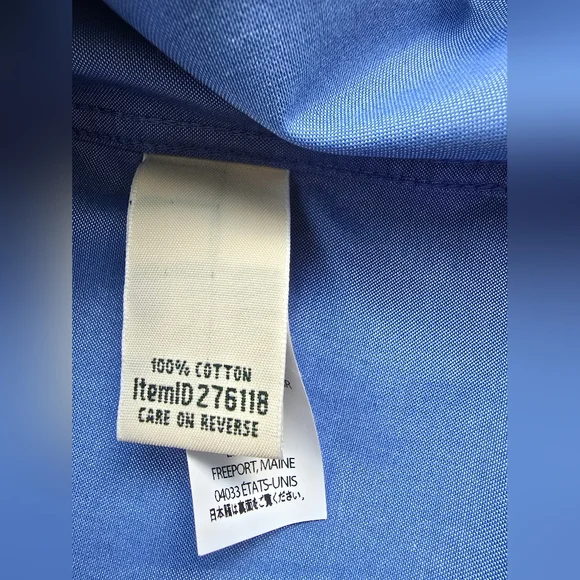 L.l. Bean Weinkle Free Oxford Shirt Sz. Medium Petite - Picture 7 of 7